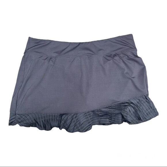 FILA TIERED BLACK SKORT TENNIS SKIRT LARGE - Picture 6 of 13